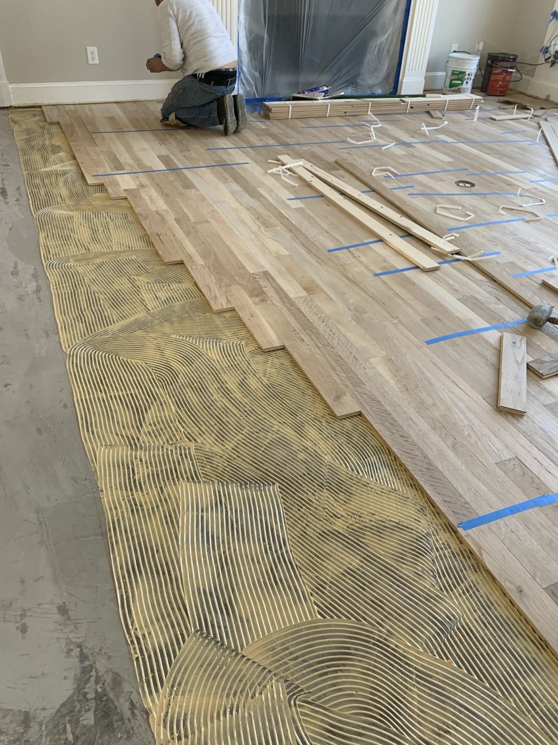 Yescer Flooring project: installation in progress
